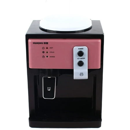 Top Loading Desktop Water Dispenser for 5 Gallon Bottle, Countertop Electric Hot and Cold Dispenser, 3 Temperature Settings Water Machine for Home Office Kitchen (Rose Gold)