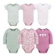 thumbnail image 4 of The Peanutshell Baby Girl Clothes, Cherry Blossom Check Baby Clothes Set, 0-3 Months, 23-Piece, 4 of 8