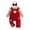 Red, variant on Newborn Baby Girl Outfits Ruffle Knit Onesie 3D Floral Suspender Corduroy Skirt 3Pcs Fall Winter Clothes Set(Pink,12-18 Months)
