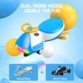thumbnail image 2 of FanttikRide 2 in 1 Ultra Electric Wiggle Car with Pedal, Kids Car, MagicMute Motor Swing Car, 2 Speeds, 9 Color Modes, Digital Display, Bluetooth, for Ages 3 and Up, 150 Lbs, Sailor Blue, 2 of 9