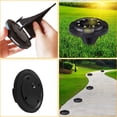 thumbnail image 3 of VONTER Solar Ground Lights Outdoor,Disk Light 8 LED Warm White Blue RGB,Waterproof Solar Powered Lights,In-Ground Walkway Deck for Pathway Driveway Landscape Garden Patio,Yard - 8 LED Warm+Side Blue, 3 of 8