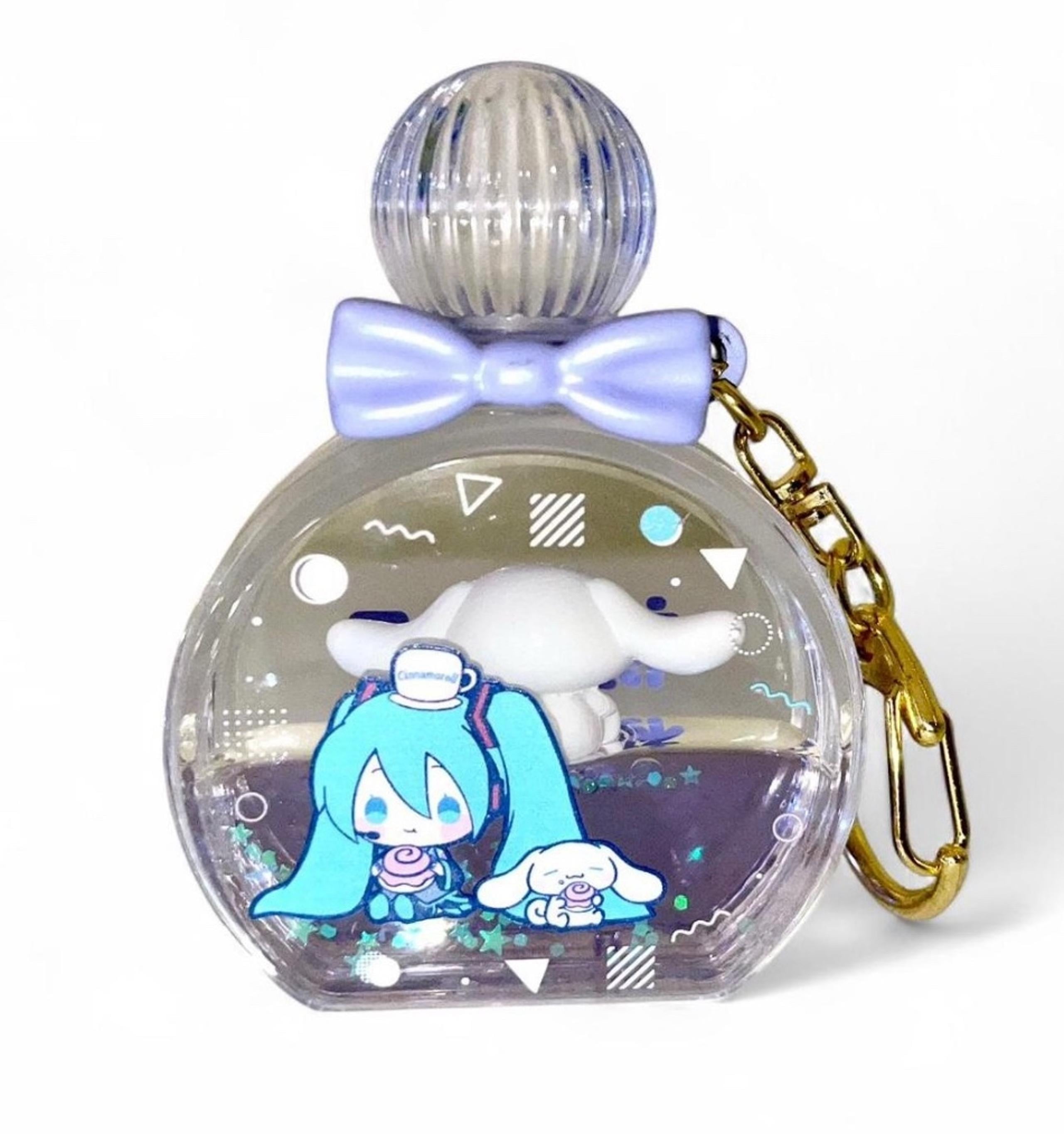 Puka Puka Hatsune Miku X Cinnamoroll Blind Bag Liquid Key Chain.