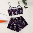 thumbnail image 4 of Women's Halloween Camisole Pajama Set Sleepwear Comfortable Nightwear for Women Festive Loungewear, 4 of 4