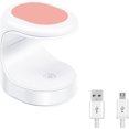 thumbnail image 1 of Mini lámpara LED ultravioleta para uñas, mini lámpara ultravioleta para gel, secador de uñas, lámpara ultravioleta portátil para manicura, secado rápido para salón de uñas casero (rosa), 1 of 4