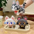 thumbnail image 2 of 1020pcs Cute Cat Building Blocks Set - DIY Animal Series Puzzle, Challenging Assembly Toy for Creative Display Decor - Perfect Gift for Halloween, Thanksgiving, Mother's Day, Christmas, 2 of 5