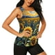 thumbnail image 2 of Fotbe Starry Sky Moon Sunflower Blusas Sin Mangas para Mujer – Estilo Casual, Corte Suelto, Slim-Fit, Cuello Redondo Deportivo, Tops de Verano para Gimnasio y Yoga-Medium, 2 of 7
