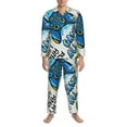 thumbnail image 4 of Bingfone Men'S Pajama Set 2 Piece Loungewear Pjs, Long Sleeve With Pajama Pants-Game All Day, 4 of 9