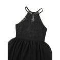 thumbnail image 5 of renvena Girls Halter Lace Chiffon Wedding Bridesmaid Dress Princess Junior Formal Party Prom Black 14, 5 of 7