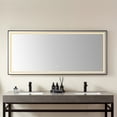 thumbnail image 2 of Vinnova Teruel 72" Rectangle Black Framed LED Wall Mount Bathroom Vanity Mirror, 2 of 8