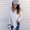 White, variant on Ichuanyi Fall Tops for Women 2022 Fashion Sexy Women Casual Solid Long Sleeve V-Neck T-Shirt Sweatshirt Tops