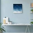 thumbnail image 6 of Canvas Print Wall Art Oil Paintings Abstract Marine Blue Gradient Art Picture Prints Artwork for Living Room Kitchen Bathroom Bedroom,Stretched and Framed Ready to Hang,Ocean Spray Wave Stripe, 6 of 9