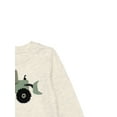 thumbnail image 3 of Garanimals Baby Boy Slub Graphic Bodysuit with Long Sleeves, Sizes 0M-24M, 3 of 4