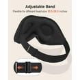 thumbnail image 6 of NestE 2 Packs Sleep Mask for Side Sleeper, Eye Mask for Sleeping Women Men, 3D Contoured Cup No Eye Pressure 100% Light Blocking Sleeping Mask with Adjustable Strap Night Blindfold Flight, Nap, Black, 6 of 13