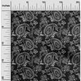 thumbnail image 2 of oneOone Cotton Poplin Twill Black Fabric Block Dress Material Fabric Print Fabric By The Yard 56 Inch Wide, 2 of 6