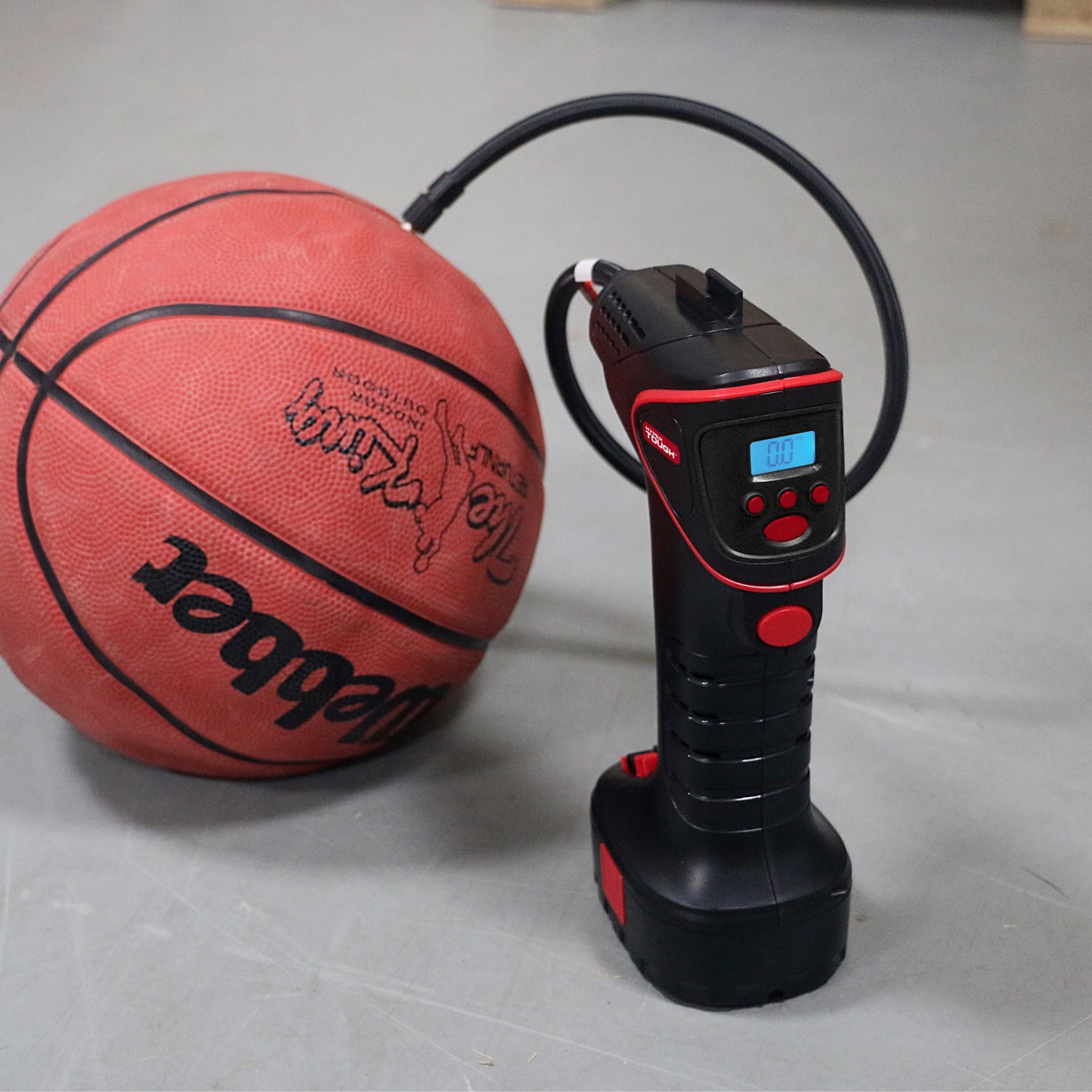 Hyper Tough DC 12V Cordless Portable Pistol Tire Inflator with Pre-set Digital Gauge-100psi