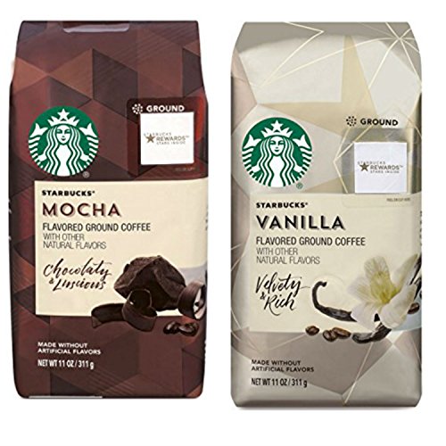 Starbucks Flavored Ground Coffee Variety Pack. Convenient One-Stop