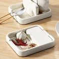 thumbnail image 3 of Folding Pot Lid Holder with Utensil Rest Multifunctional Spatula Chopsticks Spoon Holder for Kitchen, 3 of 6