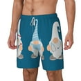 thumbnail image 2 of Balery Nurse Doctor Gnomes Mens Swim Trunks Swim Shorts for Men Quick Dry Inseam Beach Shorts with Compression Liner Pocket-Large, 2 of 9