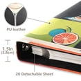 thumbnail image 3 of FORMRS 3 Ring Photo Album 4"x6" Self Adhesive Large Capacity PU Leather Cover, Art Cocktails, 3 of 8