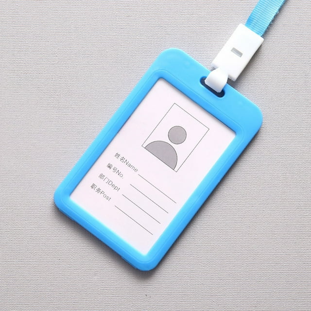 Porte-carte d'Identité d'Employé Portable Coloré Étiquette de Nom Lanière Sangle de Cou Cartes d'Affaires Vierges Pochettes pour Cartes Soumission Notée Semi Rigide Anti-Rayures Non Pochettes Feuilles de Basketball Sacs d'Équipe Présentation