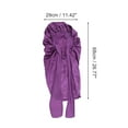 thumbnail image 4 of Unique Bargains 1 Pc Durable Bow Shower Cap for Bathroom Dark Purple Satin Fabric Stretch Fabric, 4 of 6