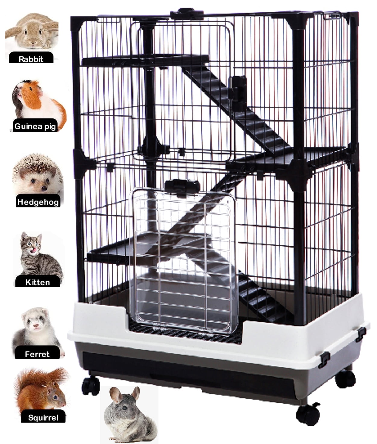 4Levels Deluxe and Durable Small Animal Critter Guinea Pig Rabbit Cage