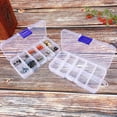 thumbnail image 3 of 10/15/24 Grids Compartment Transparent Container Box Jewelry Pa A1, 3 of 5