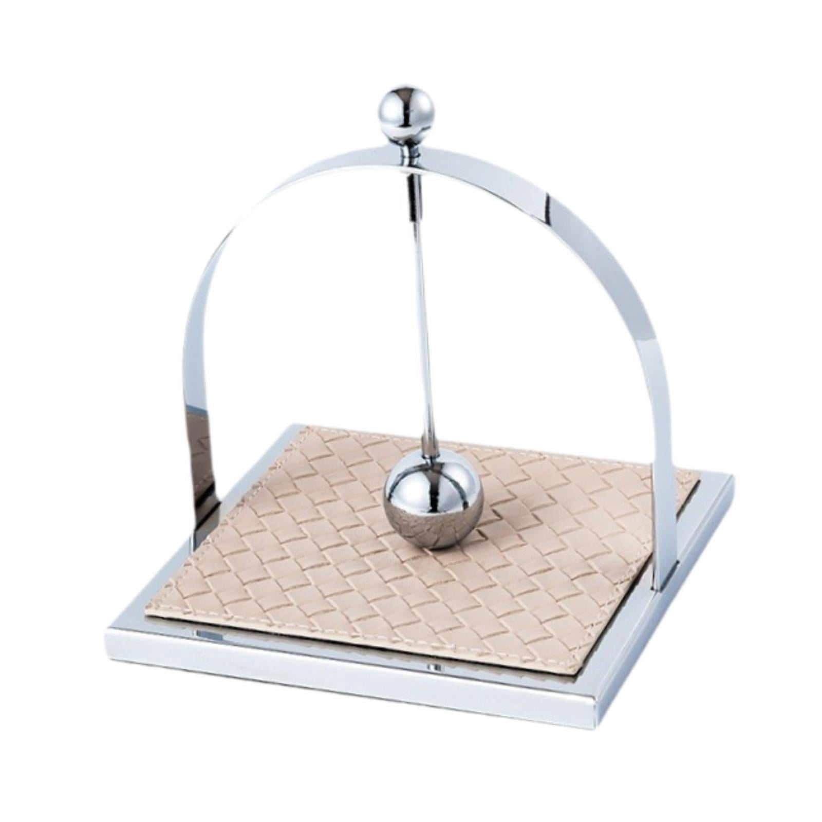 Fiocias Dining Paper Towel Holder Stainless Steel with Weighted Arm Tissue Dispenser for argent
