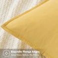 thumbnail image 2 of Decorative Linen Pillow Covers 20x20 Inch Yellow ​Boho Farmhouse​ ​Neutral Couch Throw Pillows for Bed Pack of 2 Accent Modern Pillowcase Summer Sofa Livingroom Home Decor, 2 of 6