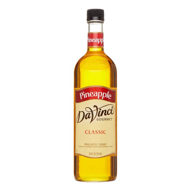 Da Vinci Classic Syrup, Pineapple, 750 mL (Glass)