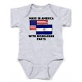 thumbnail image 1 of CafePress - Made In America With Nicaraguan Parts Body Suit - Cute Infant Bodysuit Baby Romper, 1 of 1