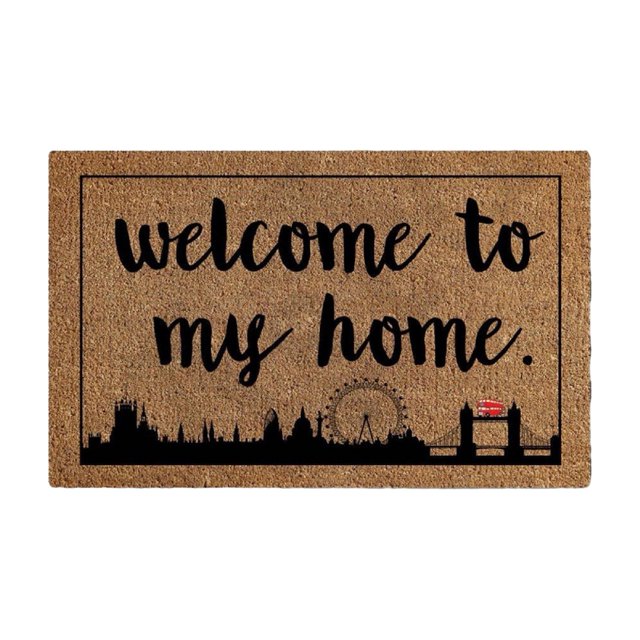 CSChome Floor Mat Floor Mat Multi-Purpose Non-Slip Door Mat Letter Printing Entry Carpet for Outdoor Indoor Decoration