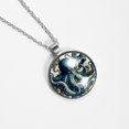 thumbnail image 4 of Octopus Women's Glass Circular Pendant Necklaces, 4 of 5