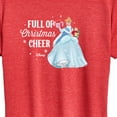 thumbnail image 3 of Disney - Full Of Christmas Cheer Cinderella - Women's Short Sleeve Graphic T-Shirt, 3 of 5
