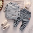 thumbnail image 1 of PatPat Baby Pocket Front Sweatshirt and Pants Set, 1 of 6