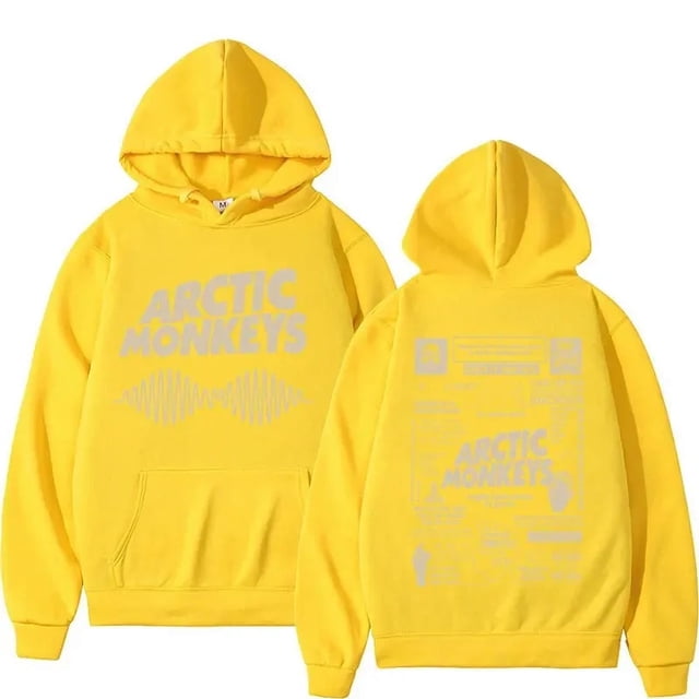 Sudaderas con capucha Retro Arctic Monkeys Music Tour con estampado de doble cara para hombres y mujeres, sudadera Harajuku de Hip Hop, Sudadera con capucha Y2K de gran tamaño, ropa de calle