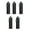 Black, variant on DICEWEN Metal Keychain Pills Holder Small Box for Outdoor Sports Camping Hiking
