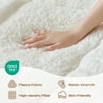 thumbnail image 3 of Pinmoco Extra Thick Queen Mattress Topper, Cozy Warm-retaining Sherpa Mattress Pad Pillow Top Thick Fleece Soft Mattress Protector Cover, Machine Washable, 3 of 11
