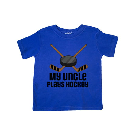 

Inktastic Uncle Plays Hockey Nephew Gift Gift Toddler Boy or Toddler Girl T-Shirt