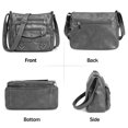 thumbnail image 2 of BadPiggies Crossbody Bag for Women Pocketbooks Soft PU Leather Purses and Handbags Multi Pocket Shoulder Bags - Gray, 2 of 9
