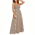 thumbnail image 3 of RoamHome Women's Plus Size Striped Maxi Dress Sleeveless Square Neck A Line Flowy Long Dress Summer Outfit, 3 of 7