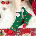 thumbnail image 3 of Kmdttou Christmas Men's And Women's Fall/Winter New Adult Medium Socks Casual Soft Lightweight Quarter Socks, 3 of 3