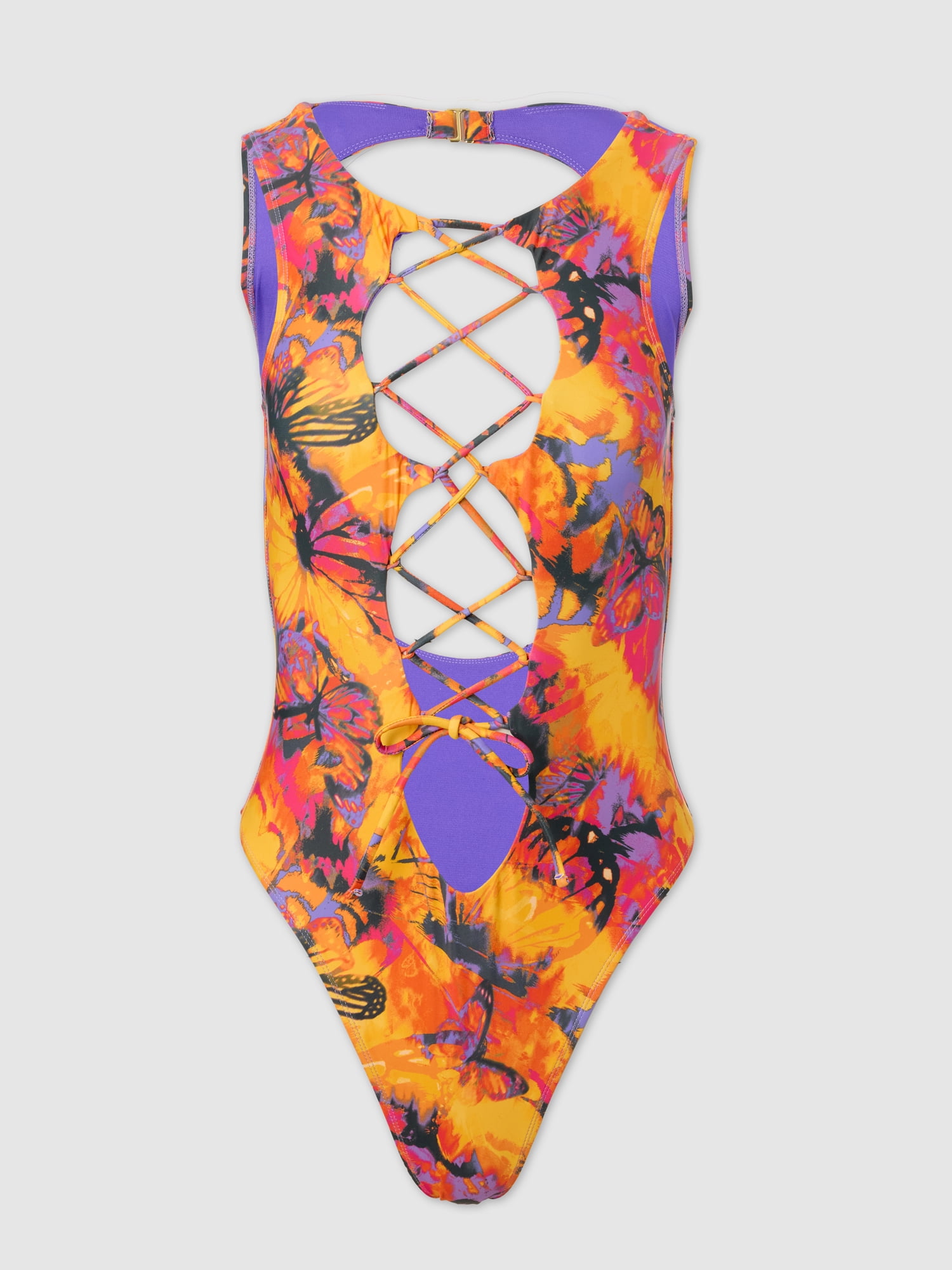 Hot Girl Summer by Megan Thee Stallion Women's Sunset Butterfly One-Piece, Sizes XS-XXL