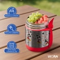 thumbnail image 3 of MAGMALIFE Contenedor Térmico para Alimentos MealGo 300ml (10oz), Acero Inoxidable Doble Pared, Con Cuchara/Tenedor, Mantiene Frío y Caliente, Boquilla Ancha, Antiderrames, Ideal para Niños, 3 of 8