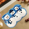 thumbnail image 5 of Konghyp Christmas Bath Mat, Non-Slip Bathroom Rug, Soft Polyester Shower Blanket, Washable Tub Mat, Cute Bathroom Decor, Absorbent Floor Mat, Ideal Holiday Gift, 5 of 6