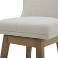 thumbnail image 5 of CHITA 26 in Swivel upholstered Counter Bar Stool Set of 2, Wood Legs, Fabric in Linen, 5 of 11