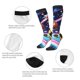 thumbnail image 3 of Balery Space Colorful Donut Calcetines novedosos Calcetines deportivos Calcetines hasta la rodilla Calcetines de algodón Calcetines originales y geniales, 3 of 6