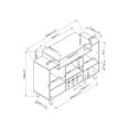 thumbnail image 6 of Furniture of America Flim Multi-Storage Buffet, Black, 6 of 6