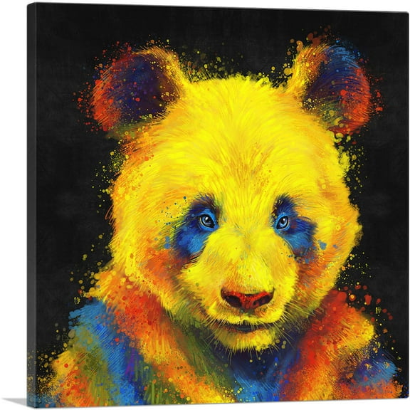 ARTCANVAS Panda Bear Animal Canvas Art Print - Size: 18" x 18" (0.75" Deep)
