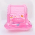 thumbnail image 2 of Baby Kid Summer Inflatable Pool Seat Boat Type Cartoon Bell with Sun Shade Canopy Swimming Ring Float Floating Pool Toy for Baby 6 Months-6 Years Old _Perfect Gift, 2 of 5